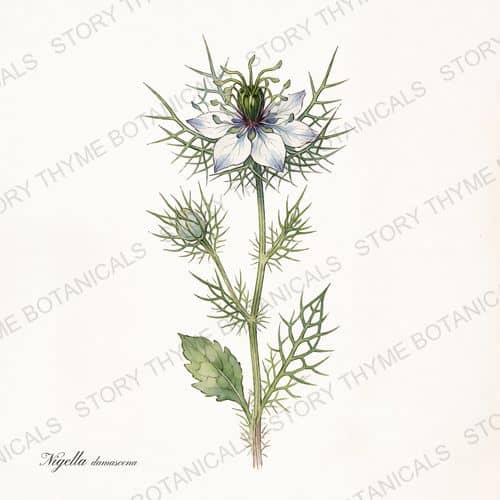 Love-in-a-Mist — a print from the Plant Library collection