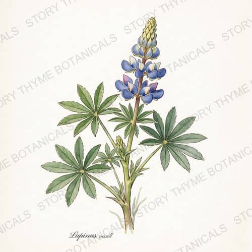 Lupine — a print from the Plant Library collection