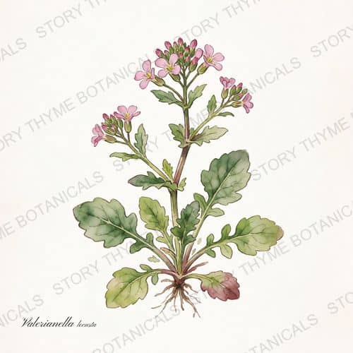 Mâche (Corn Salad) — a print from the Plant Library collection