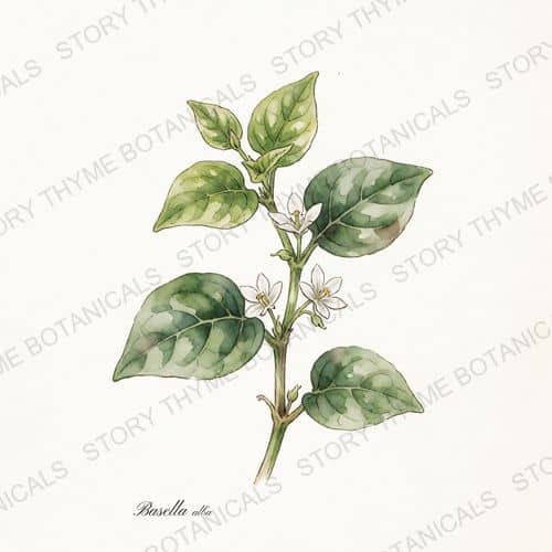 Malabar Spinach — a print from the Plant Library collection