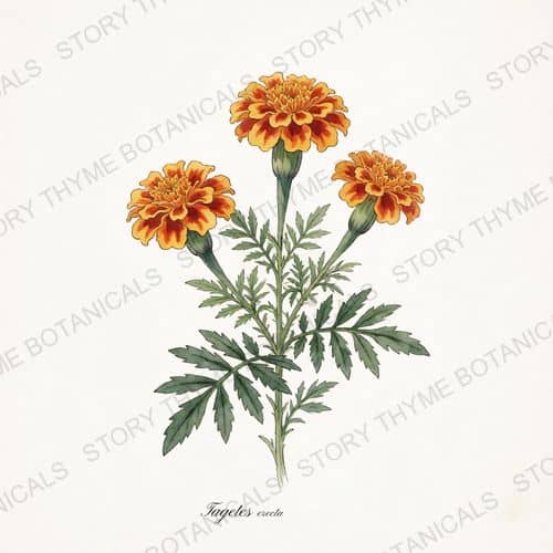 Marigold — a print from the Plant Library collection