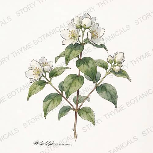 Mock Orange — a print from the Plant Library collection