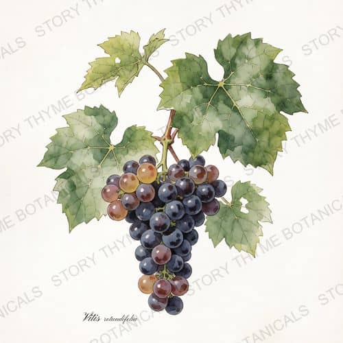 Muscadine Grape — a print from the Plant Library collection