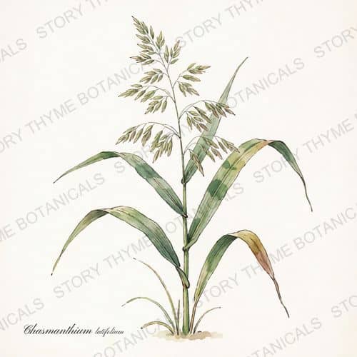 Northern Sea Oats — a print from the Plant Library collection