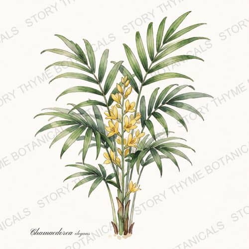Parlor Palm — a print from the Plant Library collection