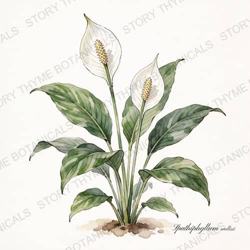 Peace Lily — a print from the Plant Library collection