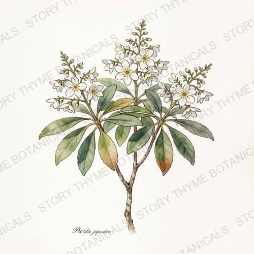 Pieris (Andromeda) — a print from the Plant Library collection