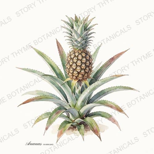 Pineapple — a print from the Plant Library collection