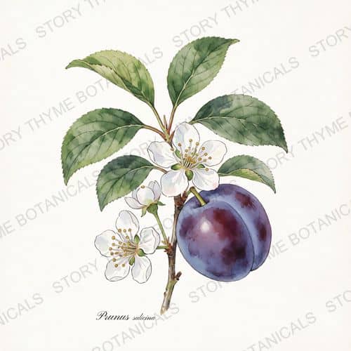 Plum — a print from the Plant Library collection
