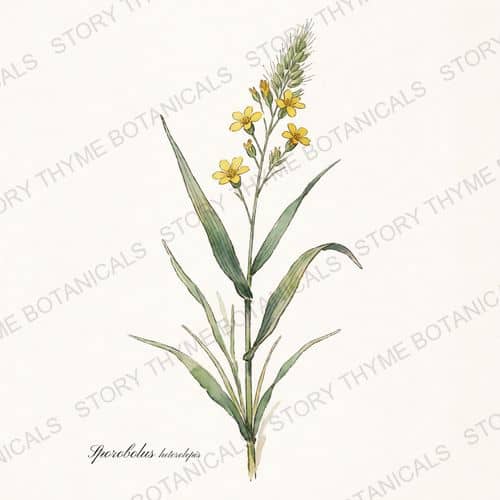 Prairie Dropseed — a print from the Plant Library collection