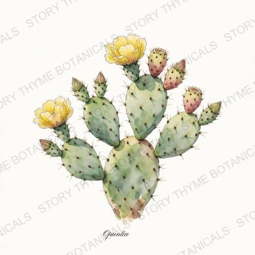 Prickly Pear — a print from the Plant Library collection