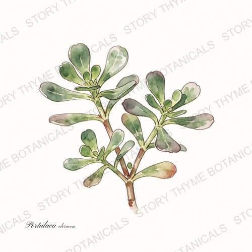 Purslane — a print from the Plant Library collection