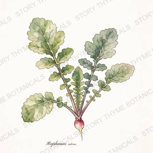 Radish — a print from the Plant Library collection