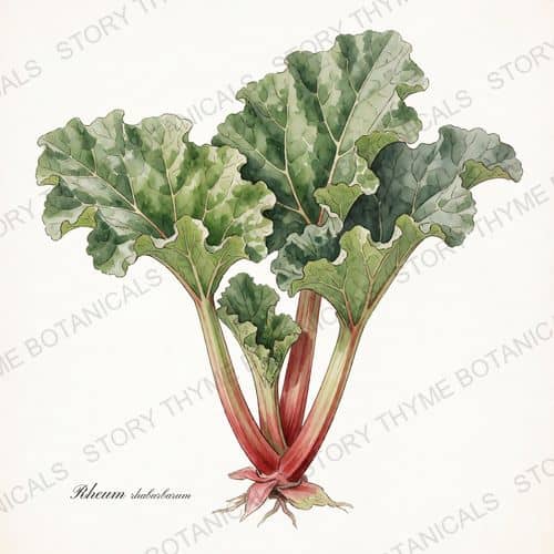 Rhubarb — a print from the Plant Library collection