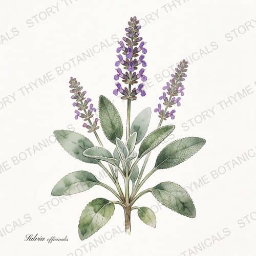 Sage — a print from the Plant Library collection