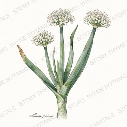 Scallion (Bunching Onion) — a print from the Plant Library collection