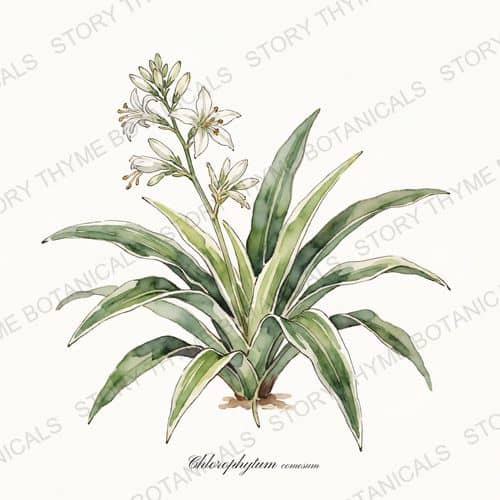 Spider Plant — a print from the Plant Library collection