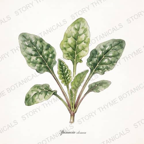 Spinach — a print from the Plant Library collection
