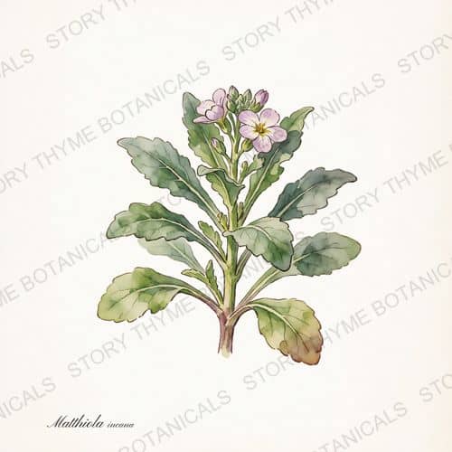 Stock (Gillyflower) — a print from the Plant Library collection
