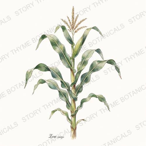 Sweet Corn — a print from the Plant Library collection