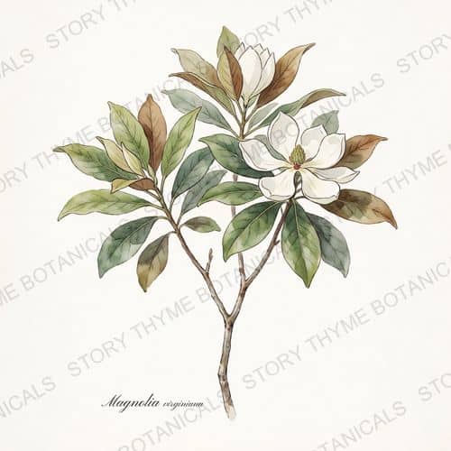Sweetbay Magnolia — a print from the Plant Library collection