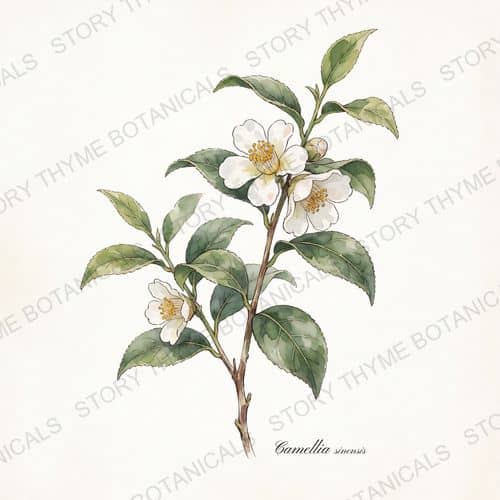 Tea Plant — a print from the Plant Library collection