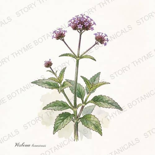 Tall Verbena — a print from the Plant Library collection