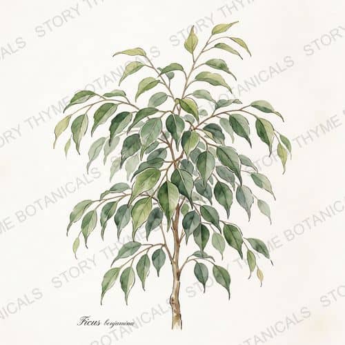 Weeping Fig — a print from the Plant Library collection