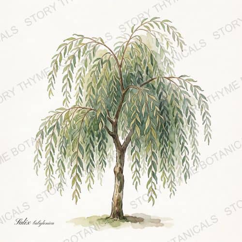 Weeping Willow — a print from the Plant Library collection