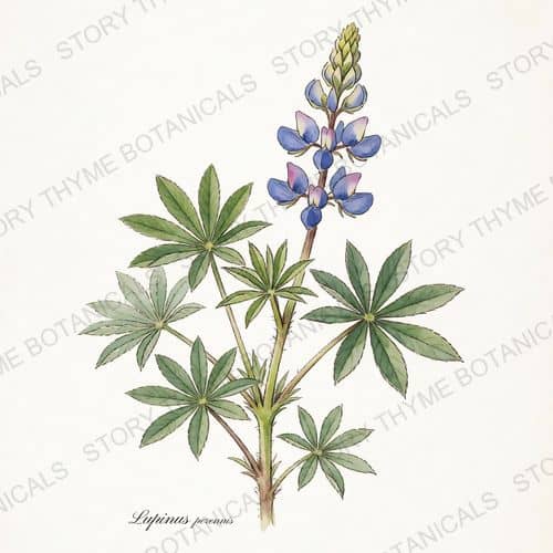 Wild Lupine — a print from the Plant Library collection