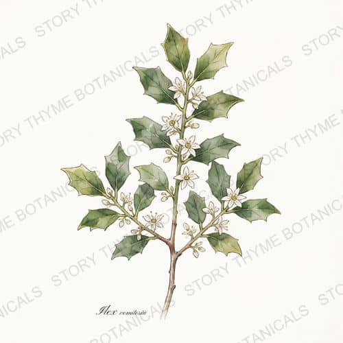 Yaupon Holly — a print from the Plant Library collection
