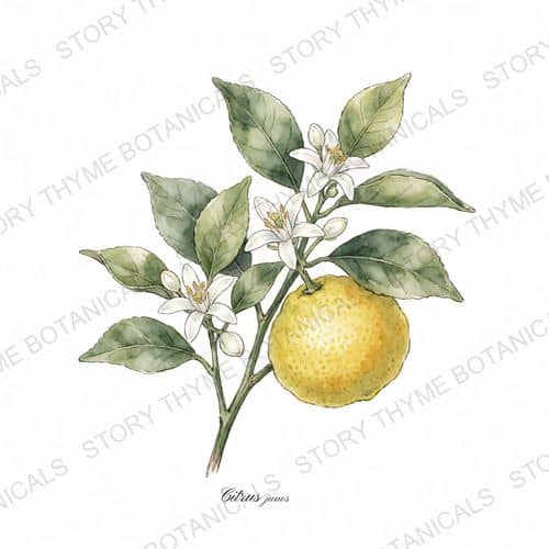 Yuzu — a print from the Plant Library collection
