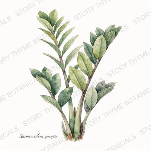 ZZ Plant — a print from the Plant Library collection
