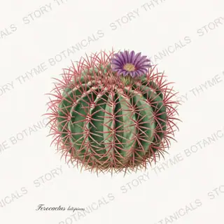 Devils Tongue — vintage botanical Cacti Vol. 2 print on a white background