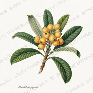 Loquat — vintage botanical Orchard Vol. 2 print on a white background