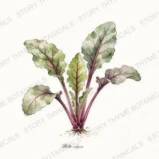Beet — vintage botanical The Plant Library print on a white background