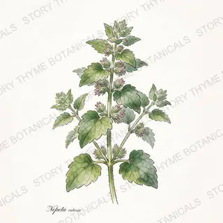 Catnip — vintage botanical The Plant Library print on a white background