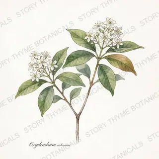 Sourwood — vintage botanical The Plant Library print on a white background