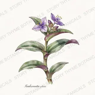 Wandering Dude — vintage botanical The Plant Library print on a white background
