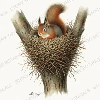 Drey — vintage botanical Woodland Climbers print on a white background